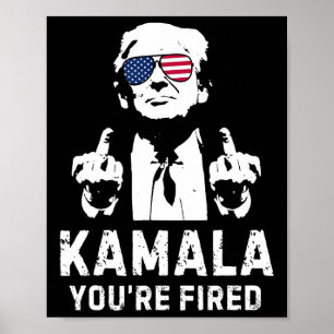 Vintage Kamala Du är uttorkad! Trump 2024 Poster