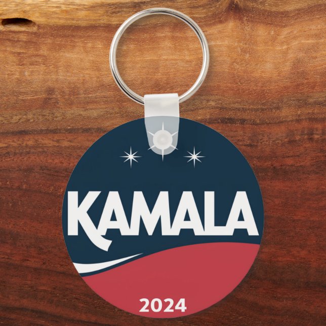 Vintage Kamala Harris 2024 För Presidentvalet Nyckelring (Framsida)