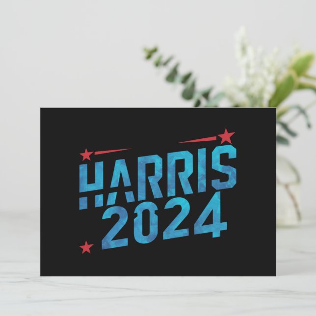 Vintage Kamala Harris 2024 Inbjudningar (Stående Fram)
