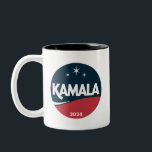 Vintage Kamala Harris 2024 till presidentvalet Två-Tonad Mugg<br><div class="desc">Vintage Kamala Harris 2024 till presidentvalet</div>