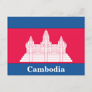 Vintage Kambodja Bangkok Resa Turism Vykort