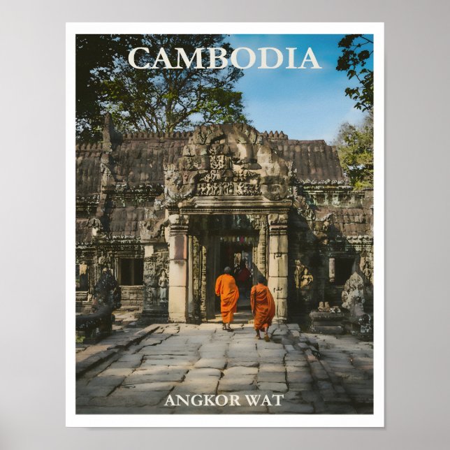Vintage Kambodja poster (Framsidan)