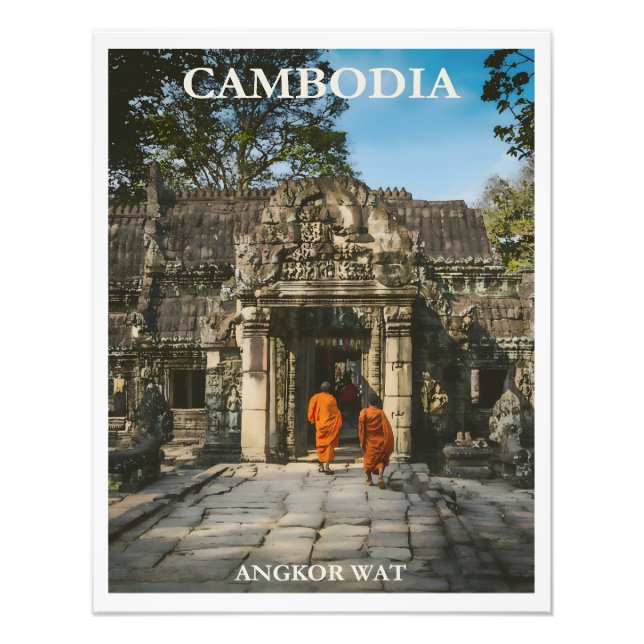 Vintage Kambodja poster (Framsidan)