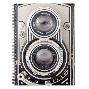Vintage kamera anteckningsbok