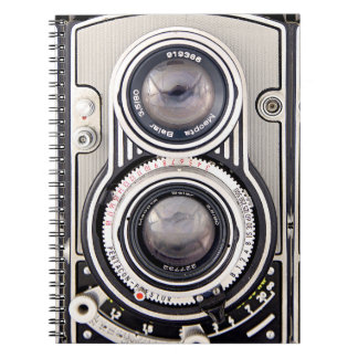 Vintage kamera anteckningsbok