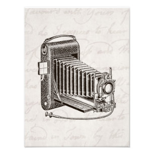 Vintage Kamera - Antique Cameras Photography Retro Fototryck