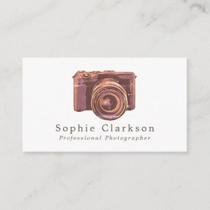 Vintage-kamera, fotograf, fotografi visitkort