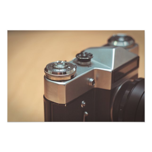 Vintage kamera fototryck (Framsidan)