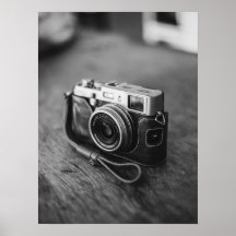 Vintage Kamera i svartvitt