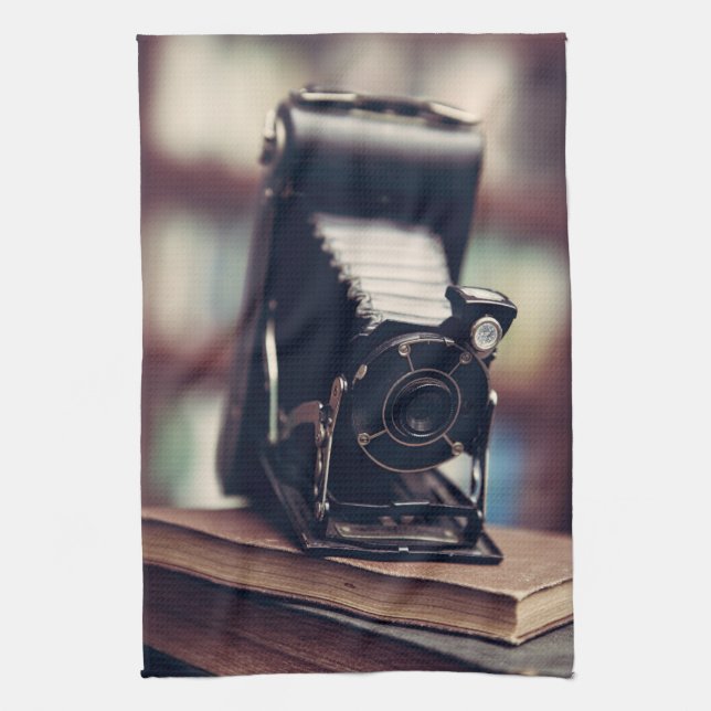 Vintage Kamera Kökshandduk (Vertikal)