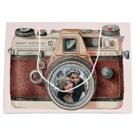 Vintage kamera med foto