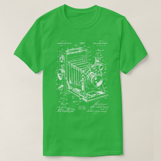 vintage kamera, obscurapatent t shirt (Design framsida)