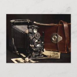 Vintage Kamera och foton Vykort