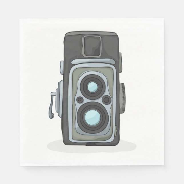 Vintage Kamera Pappersservett (Framsidan)