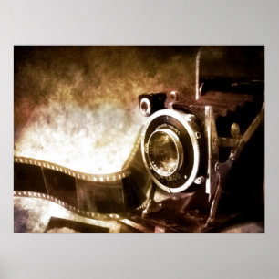 vintage kamera poster