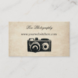 Vintage Kamera Visitkort