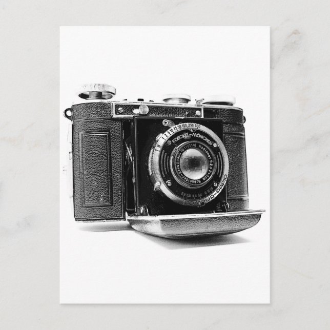 Vintage Kamera Vykort (Framsida)