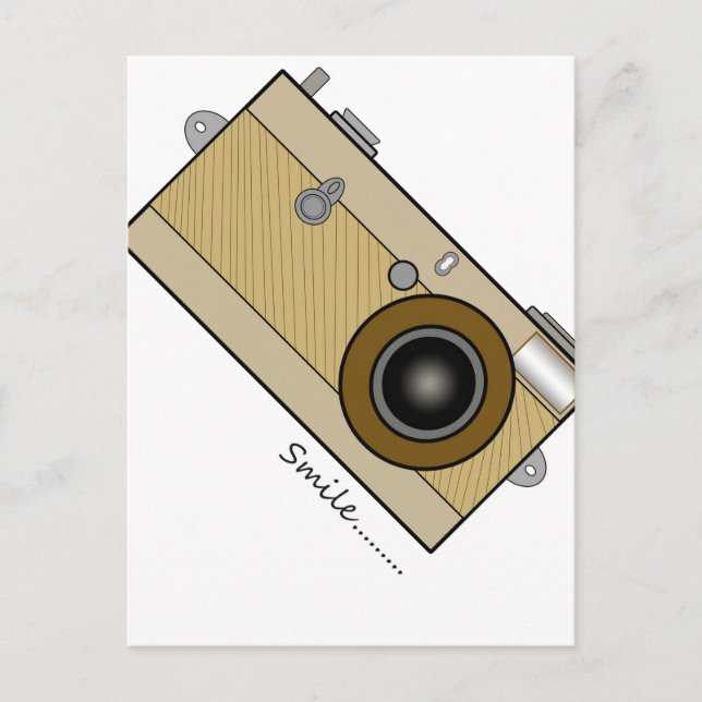 Vintage Kamera Vykort (Framsida)