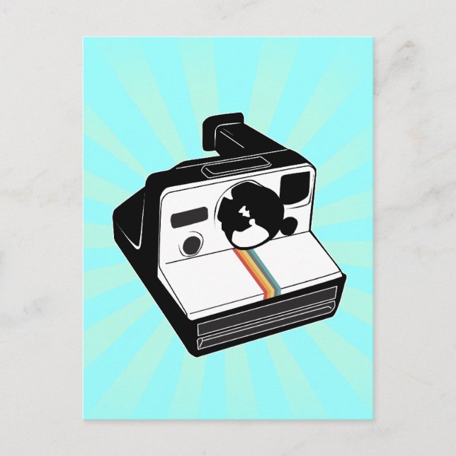 Vintage Kamera Vykort (Framsida)