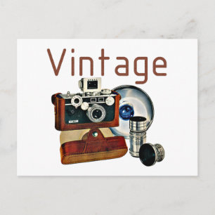 Vintage Kamera Vykort