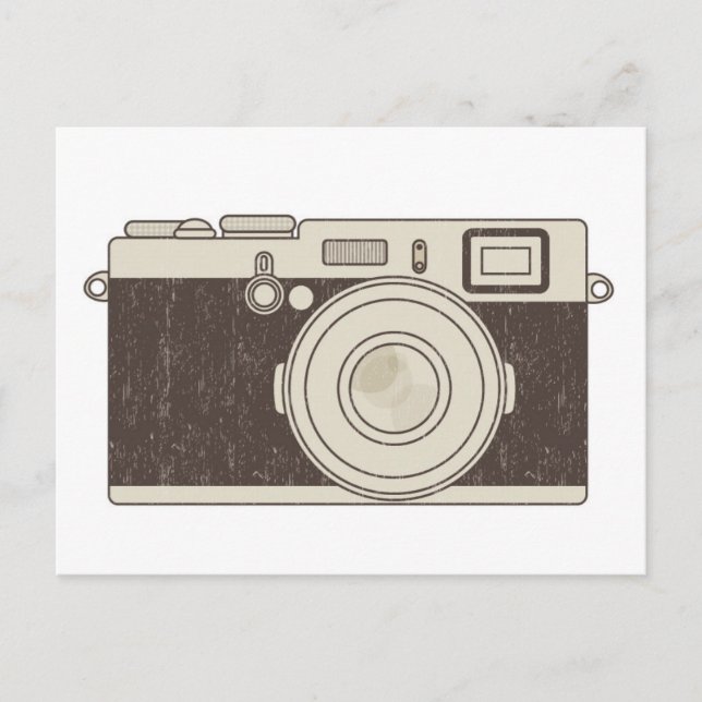 Vintage Kamerafotografi Vykort (Framsida)