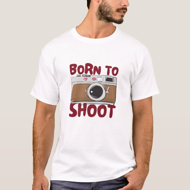 Vintage-kameramotografi T-Shirt! T Shirt (Framsida)