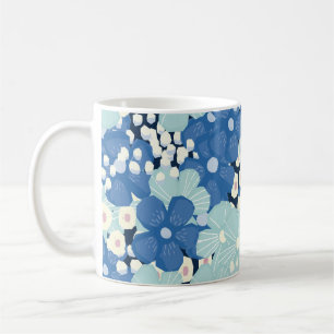 Vintage Kamomill Vildblommor: Romantisk Tryck. Kaffemugg
