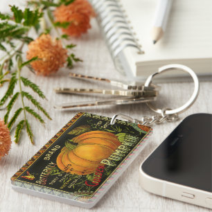 Vintage kan märka konst, fjäril Pumpkin Vegetable