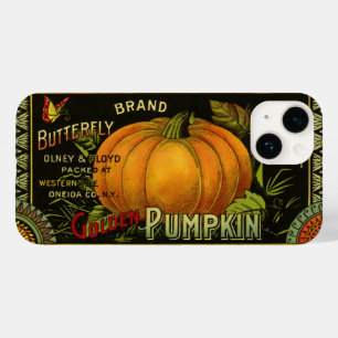 Vintage kan märka konst, fjäril Pumpkin Vegetable
