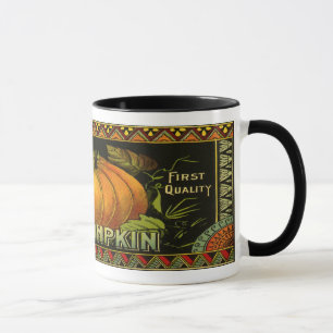 Vintage kan märka konst, fjäril Pumpkin Vegetable Mugg