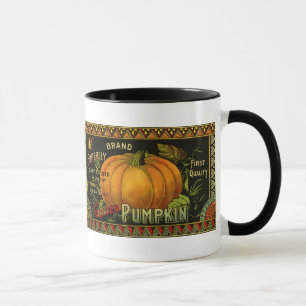 Vintage kan märka konst, fjäril Pumpkin Vegetable Mugg