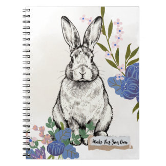 Vintage Kanin Anteckningsbok Journal