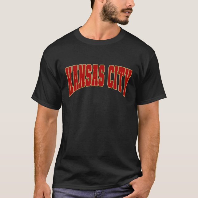 Vintage Kansas City K C T Shirt (Framsida)