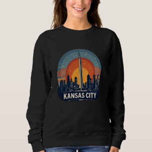 Vintage Kansas City Missouri Sunset Skyline Citysc T Shirt