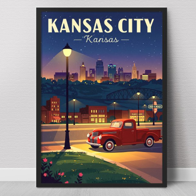 Vintage Kansas City Poster (Skapare uppladdad)