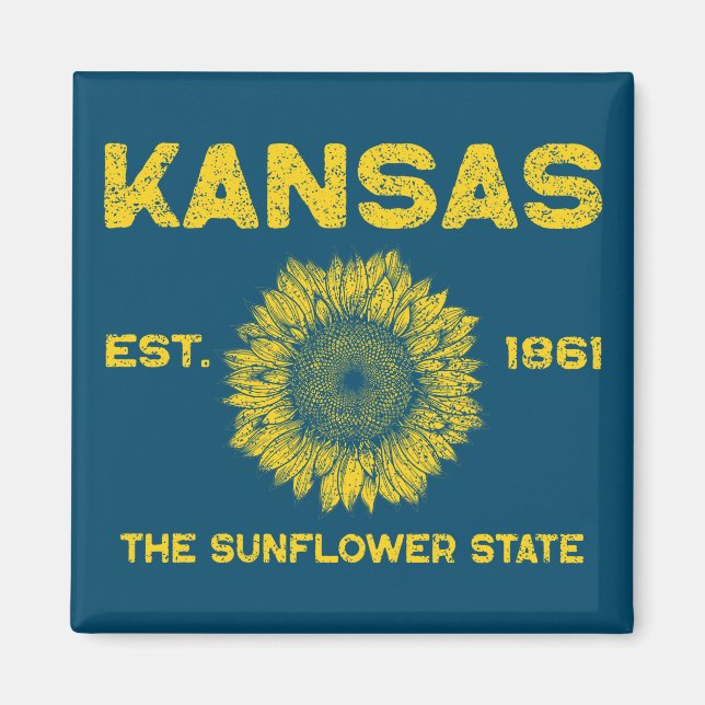 Vintage Kansas Magnet (Framsidan)