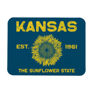Vintage Kansas Magnet