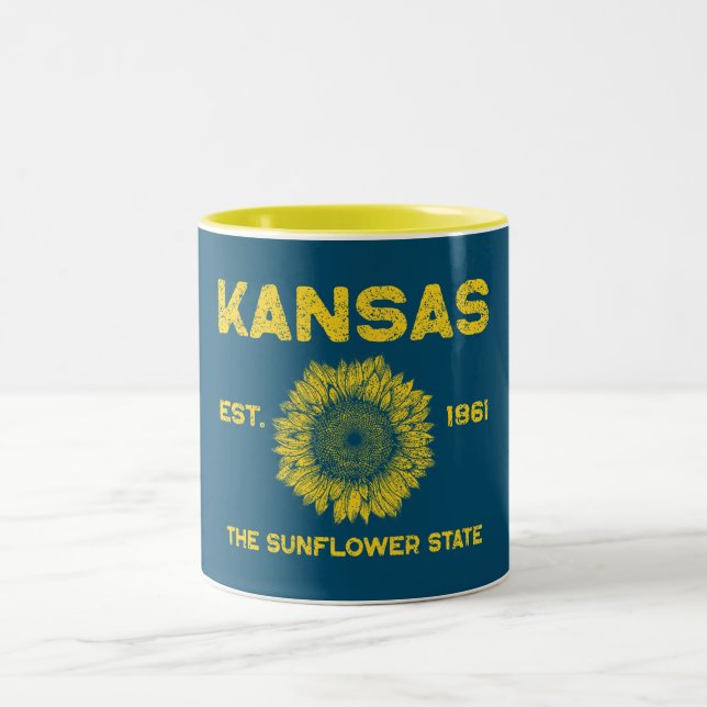 Vintage Kansas Två-Tonad Mugg (Center)