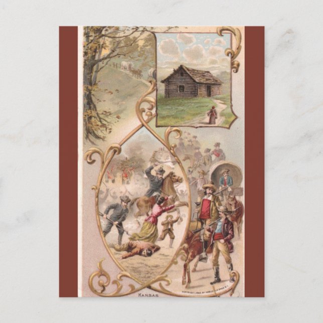 Vintage Kansas Vykort (Framsida)