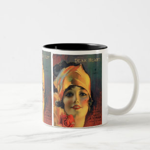 Vintage kära Hjärta Två-Tonad Mugg