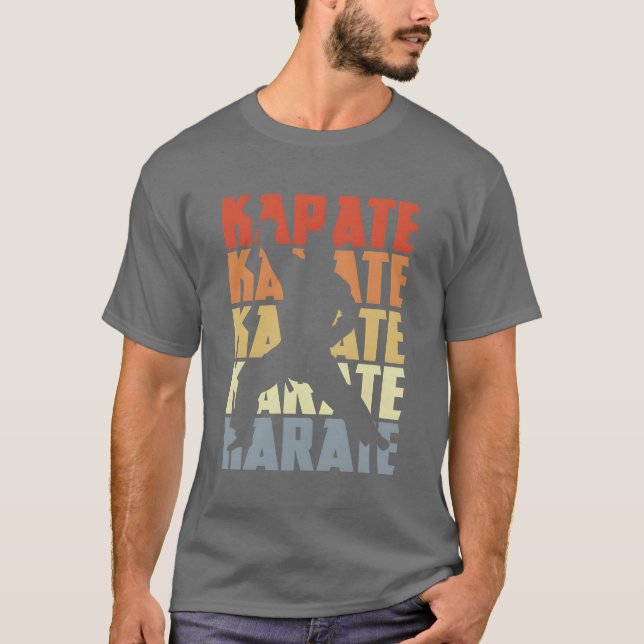 Vintage Karate gift T Shirt (Framsida)