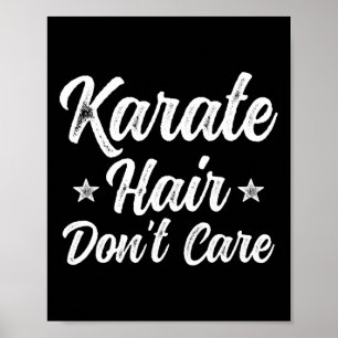 Vintage Karate Hair bryr sig inte om sjöräddningsk Poster