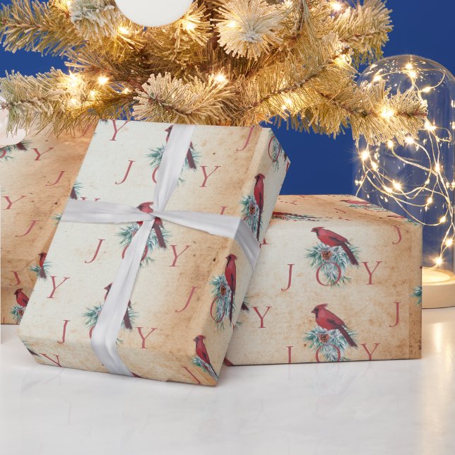 Vintage kardinal anpassningsbar Juli Helgdag Presentpapper (Helgdagar)