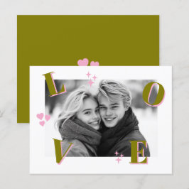 Vintage KÄRLEK Alla hjärtans dagars Anpassningsbar Vykort