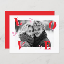 Vintage KÄRLEK Alla hjärtans dagars Anpassningsbar Vykort