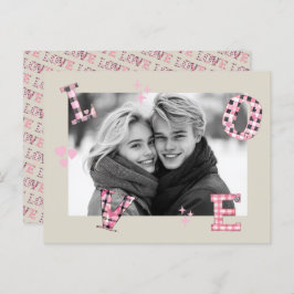 Vintage KÄRLEK Alla hjärtans dagars Anpassningsbar Vykort