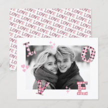 Vintage KÄRLEK Alla hjärtans dagars Anpassningsbar