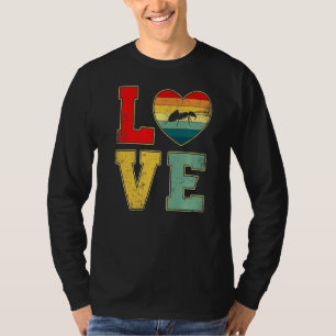 Vintage Kärlek Ant Retro 70 s Heart Boskap T Shirt