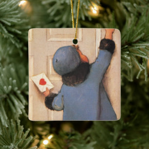 Vintage Kärlek Brev av Jessie Willcox Smith Julgransprydnad Keramik