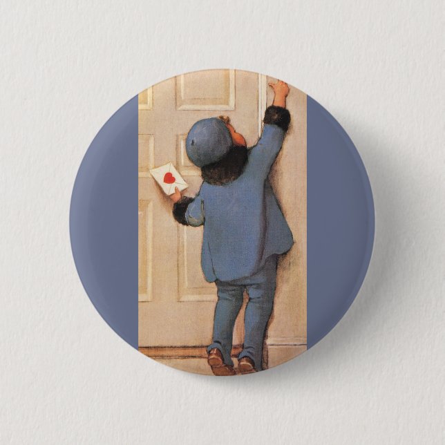 Vintage Kärlek Brev av Jessie Willcox Smith Knapp (Framsida)